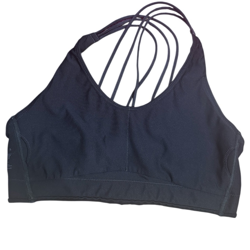 All In Motion Black Strappy Sports Bra Criss Cross Back Size S - Picture 10 of 12